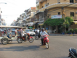 Verkehrschaos in Phnom Penh
